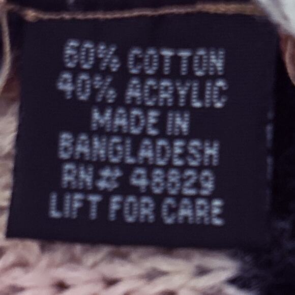 Love by Chelsy Striped Long Open Front Knit Cardigan Side Slits Size Large - Picture 5 of 6